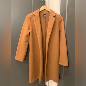 Zara Camel Sweater Coat XS